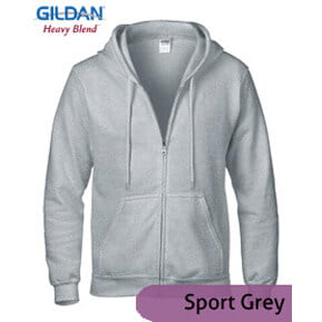 Gildan ZipHoodie Fleece 88600 – Sport Grey