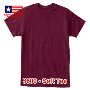 New States Apparel 3600 Soft Tee – Maroon