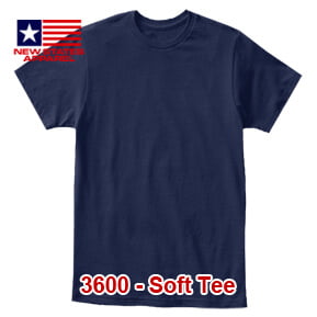 New States Apparel 3600 Soft Tee – Navy